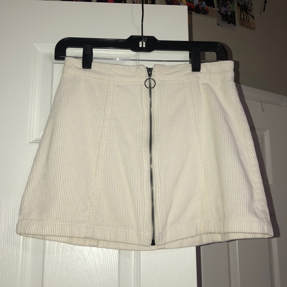 Corduroy mini skirt
